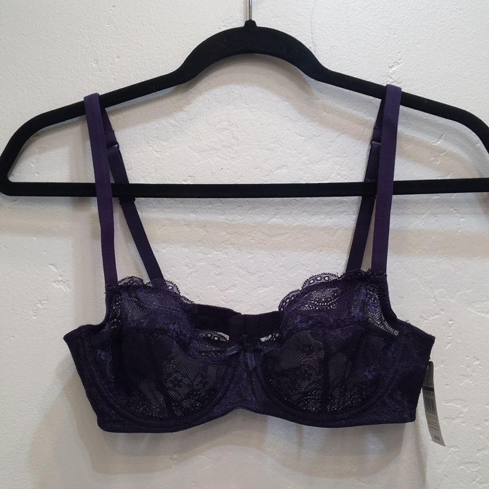 NWT Blush Demi Lace Bra 34B